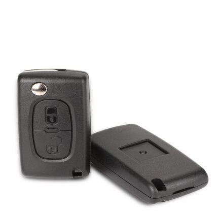 CARCASSE 2 BOUTONS Pour Clé PEUGEOT/CITROEN Avec Pile CE0536 - carmatech