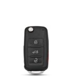 Télécommande universelle 4 Boutons pour VW TOUAREG 2003-2010, 433 Mhz , Transpondeur PCF7947A - carmatech