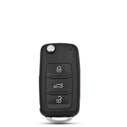 Télécommande universelle 4 Boutons pour VW TOUAREG 2003-2010, 433 Mhz , Transpondeur PCF7947A - carmatech