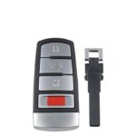 Télécommande universelle 3 Boutons +1 Boutons Pour VW Passat CC 2007-2010, 315Mhz, transpondeur PCF7948 - carmatech