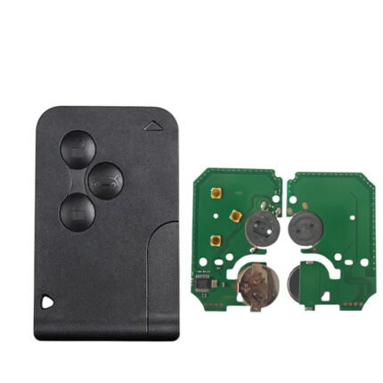 Carte Télécommande Universelle 3 Boutons pour RENAULT Megan 2, 433MHZ ,Transpondeur PCF7947A / ID 46 Sans Logo - carmatech