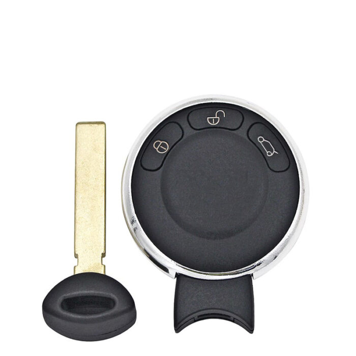 Télécommande intelligente à 3 boutons, pour BMW Mini Cooper, PCF7945 / 46 HITAG2, fréquence 868 MHZ Sans logo - carmatech