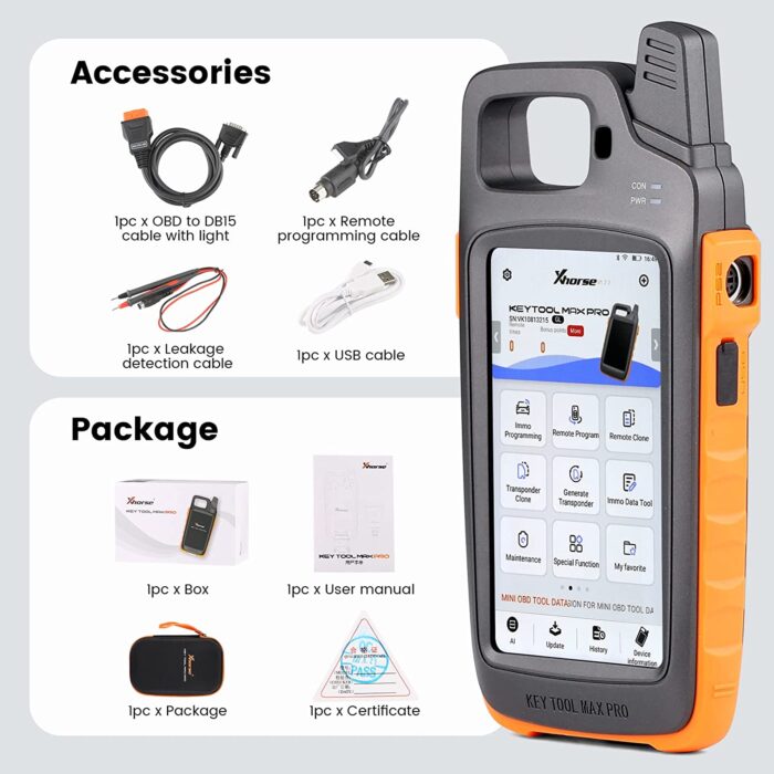Xhorse VVDI Key Tool Max Pro XDKMP0EN Programmeur à distance multilingue-carmatech