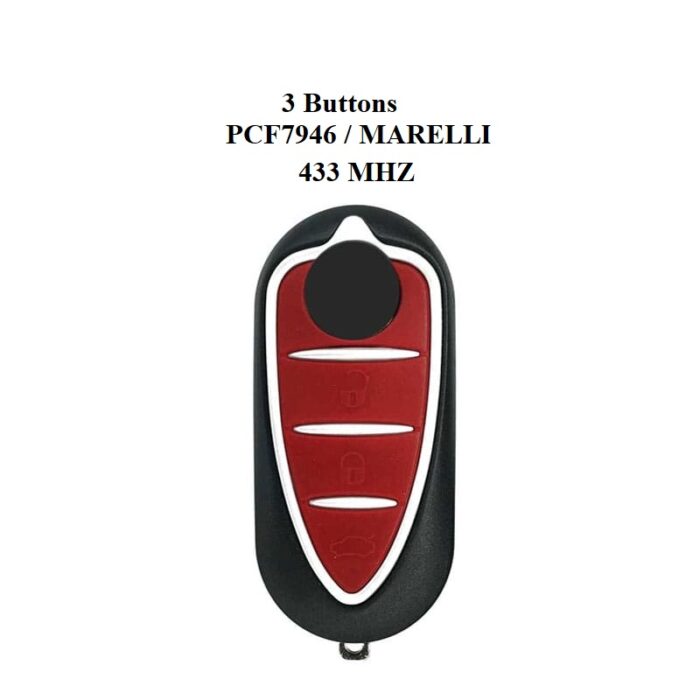TELECOMMANDE Universelle Pour ALFA ROMEO 500L GIULIETTA 3 BOUTONS 433MHZ PCF7946 TRANSPONDEUR M.MARELLI TYPE BSI - carmatech