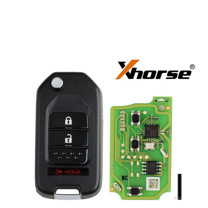 Télécommande XHORSE Universelle 2 BOUTONS + 1 BOUTONS  XKHO02EN Style Honda - carmatech