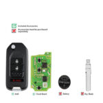 Télécommande Universelle 3 BOUTONS XHORSE XKHO02EN Style Honda-carmatech