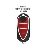 TELECOMMANDE Universelle ALFA ROMEO MITO FLIP 3 BOUTONS 433 MHZ PCF7946 TRANSPONDEUR DELPHI BSI TYPE - carmatech