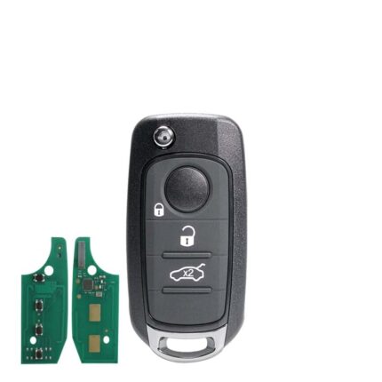 TELECOMMANDE universelle Pour FIAT EGEA 3 BOUTONS 433MHZ FSK MEGAMOS 48  TRANSPONDEUR - carmatech