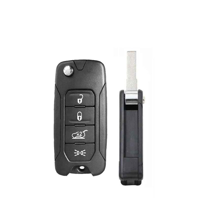 Télécommande à 4 boutons  , 433 Mhz , Transpondeur  MQB48 , Pour JEEP RENEGADE carmatech