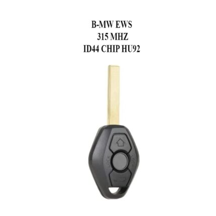 B-MW EWS REMOTE KEY 2 TRACK 315MHZ EWS ID44 CHIP HU92 KEY BLADE - carmatech