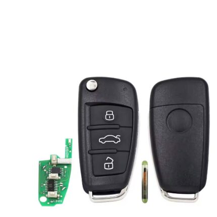 Télécommande à 3 boutons, AUDI A3/TT REMOTE KEY (315 MHZ)8P0837220G ID48 CHIP,HU66 KEYDIY - carmatech