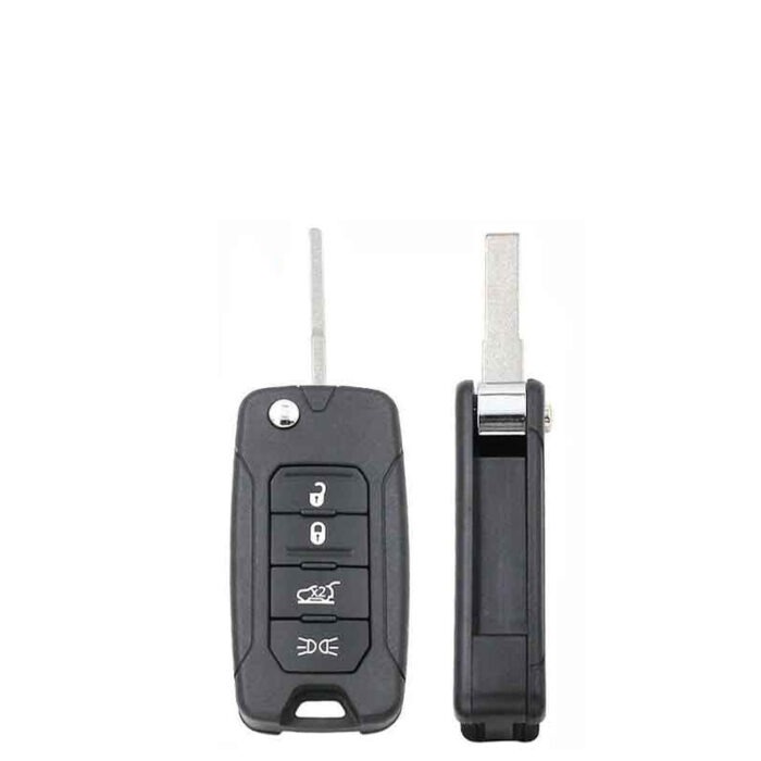 Télécommande à 4 boutons  , 433 Mhz , Transpondeur  ID4A , Pour JEEP RENEGADE - carmatech
