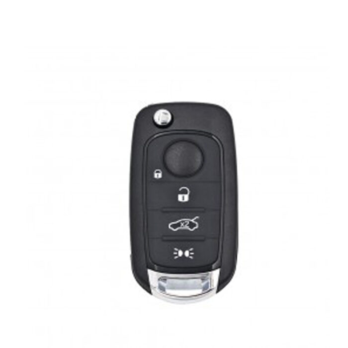 TELECOMMANDE Universelle Pour FIAT EGEA FLIP 4 BOUTONS 433MHZ  AES 4A TRANSPONDEUR - carmatech