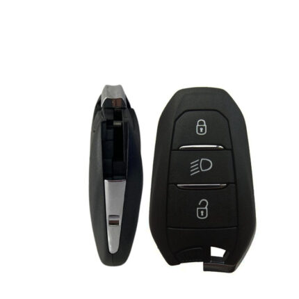 Télécommande Universelle 3 Boutons Pour PEUGEOT, 433MHZ FSK, transpondeur 4A HITAG AES SANS LAME - carmatech