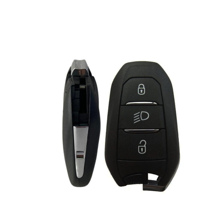 Télécommande Universelle 3 Boutons Pour PEUGEOT, 433MHZ FSK, transpondeur 4A HITAG AES SANS LAME - carmatech