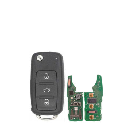 Télécommande Universelle 3 Boutons pour VW, 433 Mhz ASK , Transpondeur MQB 48 smart - carmatech