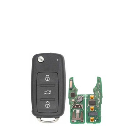 Télécommande Universelle 3 Boutons pour VW, 433 Mhz ASK , Transpondeur MQB 48 smart - carmatech