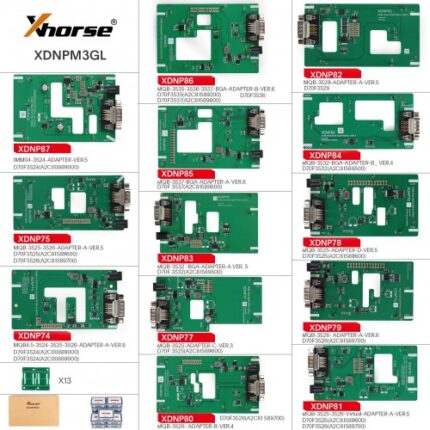 Xhorse XDNPM3GL MQB48 Pas de démontage Pas de soudure 13 adaptateurs complets - carmatech