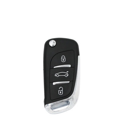 Télécommande Universelle 3 Boutons pour PEUGEOT , 434 Mhz FSK , Transpondeur PCF7941 avec logo PEUGEOT - carmatech