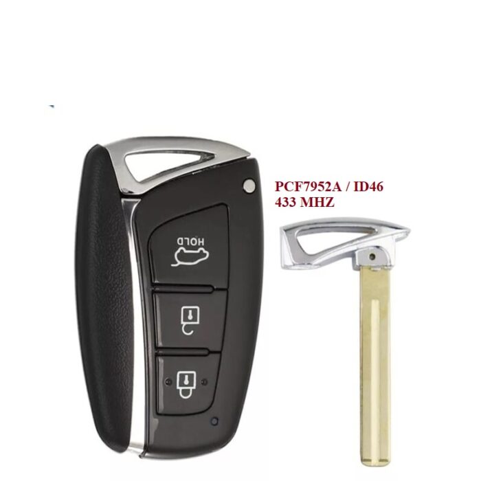 Télécommande Universelle 3 Boutons Smart pour HYUNDAI SANTAFE 433MHZ  PCF7952A / ID 46- carmatech