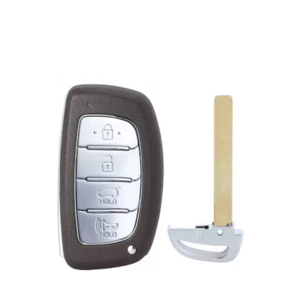Télécommande Universelle 3 Boutons + 1 Boutons  Smart pour HYUNDAI TUCSON 433MHZ  FSK  Transpondeur NCF297xX / ID 47 SANS LOGO  - carmatech
