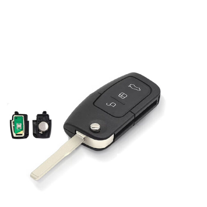 TELECOMMANDE 3 Boutons pour FORD FOCUS , C Max, S Max, Galaxy, Fiesta, 433.94 MHZ Transpondeur ( 4D+60 ) - carmatech