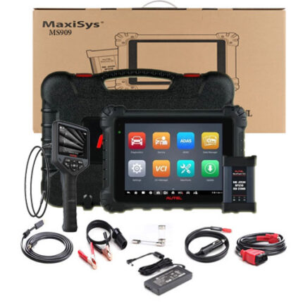 Autel MaxiSYS MS909 avec MaxiFlash VCI/J2534 Tablette de diagnostic , abonnement de mise à jour de 2 ans et appareil d'inspection vidéo numérique MaxiVideo MV480 gratuit - carmatech