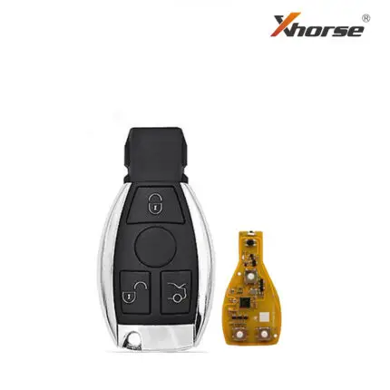 Télécommandes Universelle XHORSE pour Mercedes BGA Chrome 433-315MHz 3 Boutons sans token - carmatech