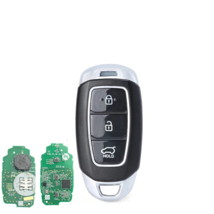 Télécommande à 3 boutons , 433 Mhz FSK , Transpondeur 8A , Pour HYUNDAI SMART  Sans Logo - carmatech