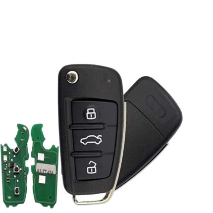 Télécommande à 3 boutons, AUDI A3/TT REMOTE KEY (434 MHZ ASK) 8X0837220D ID48 CHIP - carmatech