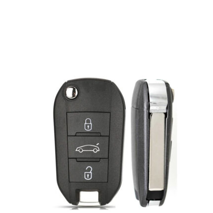COQUE DE CLÉ TÉLÉCOMMANDE RABATTABLE PEUGEOT 301-508, CITROËN C-ELYSÉE C4-CACTUS - carmatech
