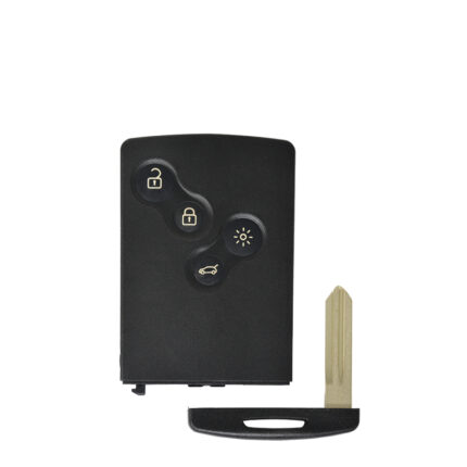 COQUE DE CARTE À DISTANCE REN FLUENCE MEGANE3 CLIO4 4 BOUTONS AVEC LAME DE CLÉ D'URGENCE NSN14 - carmatech
