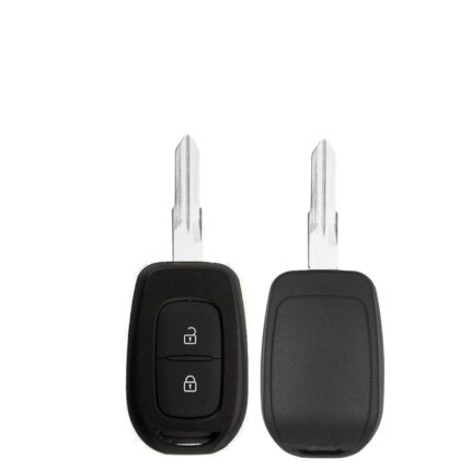 COQUE DE CLÉ TÉLÉCOMMANDE REN NON RABATTABLE, 2 BOUTONS, LAME VAC102 AVEC SUPPORT DE BATTERIE - carmatech