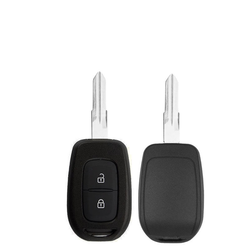 COQUE DE CLÉ TÉLÉCOMMANDE REN NON RABATTABLE, 2 BOUTONS, LAME VAC102 AVEC SUPPORT DE BATTERIE - carmatech