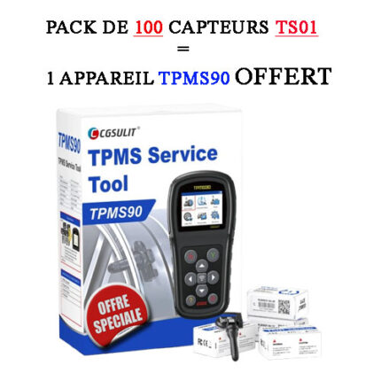 Pack de 100 capteurs TS01 = 1 appareil TPMS90 OFFERT ! - carmatech