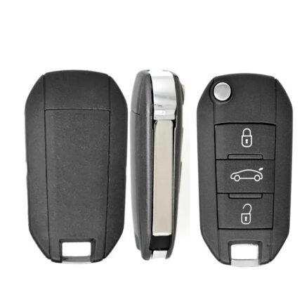 Télécommande Universelle 3 Boutons Pour PEUGEOT  et Citroën et opel , 434MHZ  , transpondeur NCF2960M HITAG AES     Sans logo - carmatech