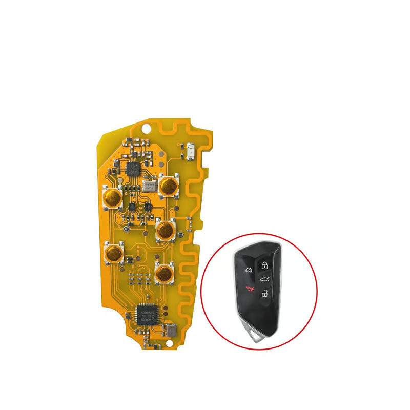 KEYDIY FGB25-5 CARTE PCB DE CLÉ INTELLIGENTE 5 BOUTONS POUR SYSTÈMES VW AUDI 5C 5D - carmatech