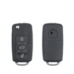 VOLKSWAGEN UDS TYPE COQUE DE CLÉ À DISTANCE RABATTABLE 3 BOUTONS - carmatech