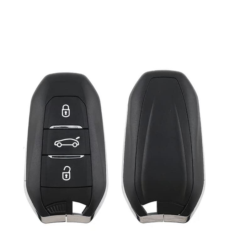 COQUE DE CLÉ TÉLÉCOMMANDE INTELLIGENTE PEUGEOT 2022 3 BOUTONS (COFFRE BERLINE) LAME VA2 - carmatech