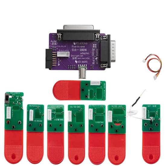 ADAPTATEUR DE CLÉ SANS SOUDURE 8-EN-1 POUR BMW BDC3 BCP & MQB49 5C/5D COMPATIBLE AVEC VVDI KEY TOOL PLUS KD-X4 KDMAX IM5 - carmatech